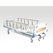 a-62 Movable Double-Function Hospital Bed with ABS Bed Head